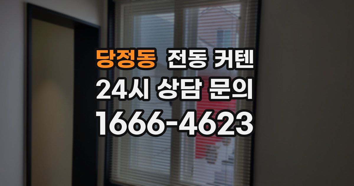 당정동 전동 커텐