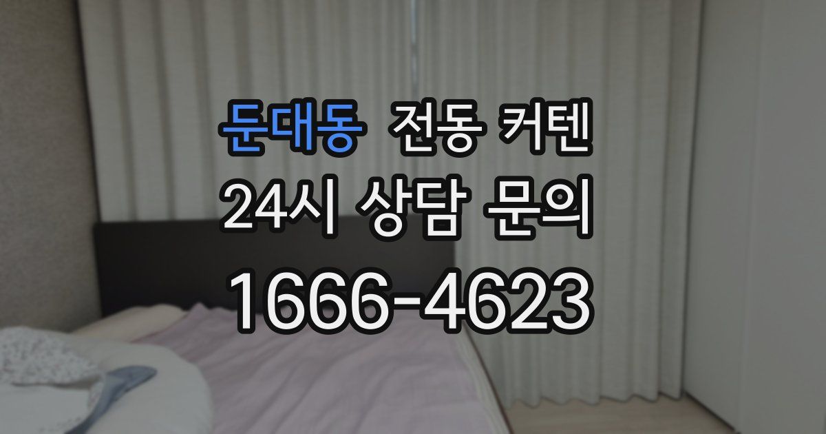 둔대동 전동 커텐
