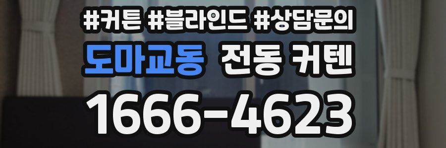 도마교동 전동 커텐