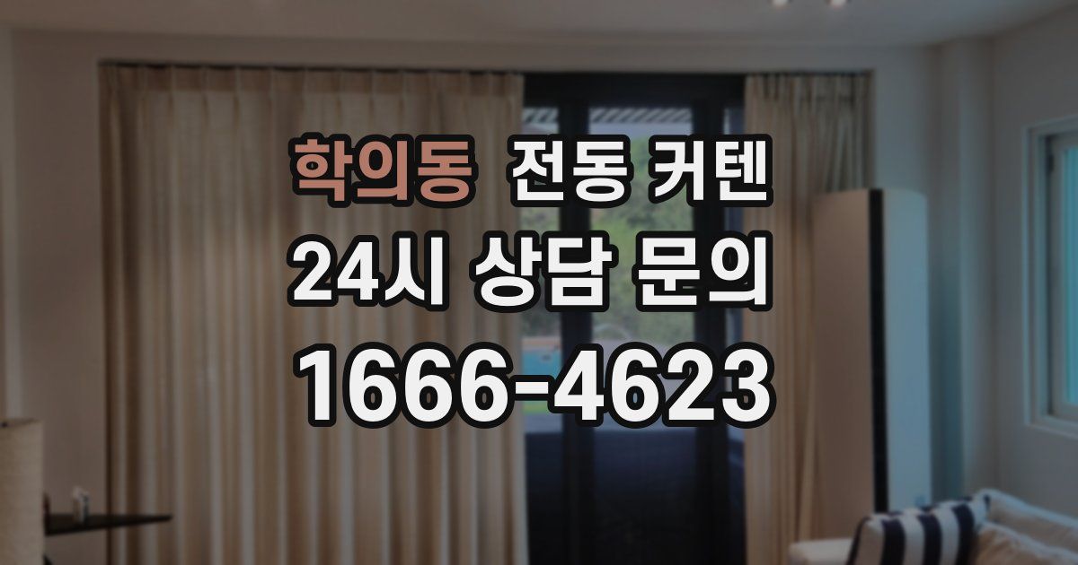 학의동 전동 커텐