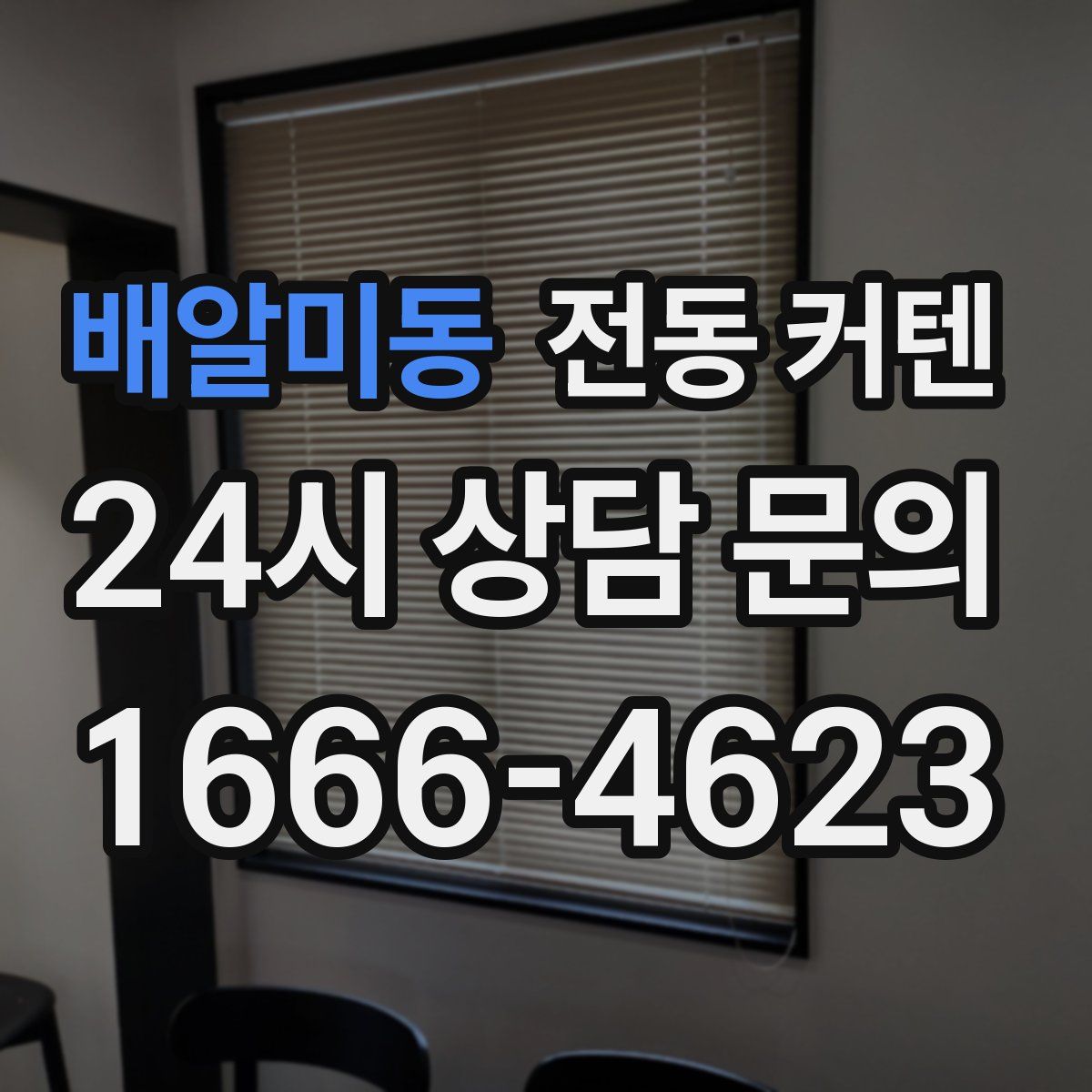 배알미동 전동 커텐