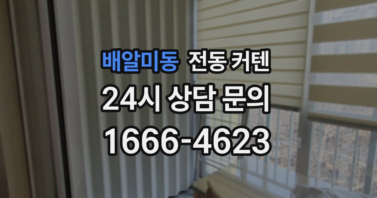 배알미동 전동 커텐