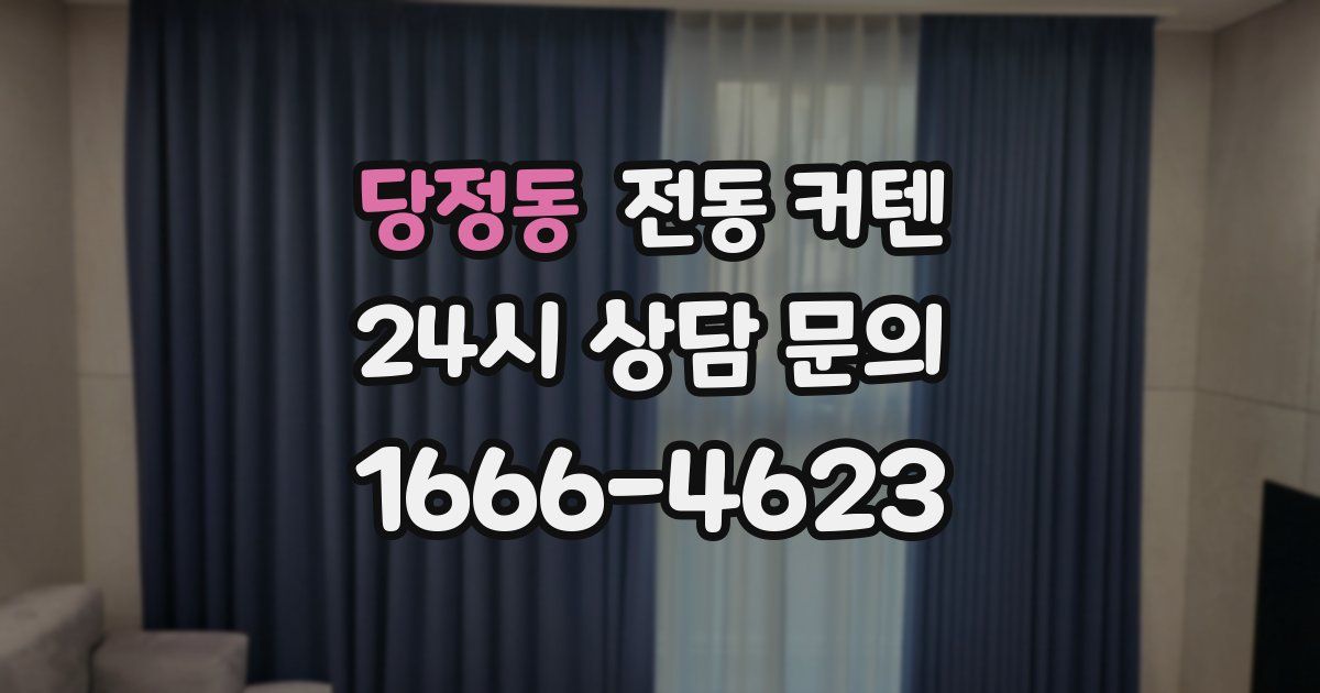 당정동 전동 커텐