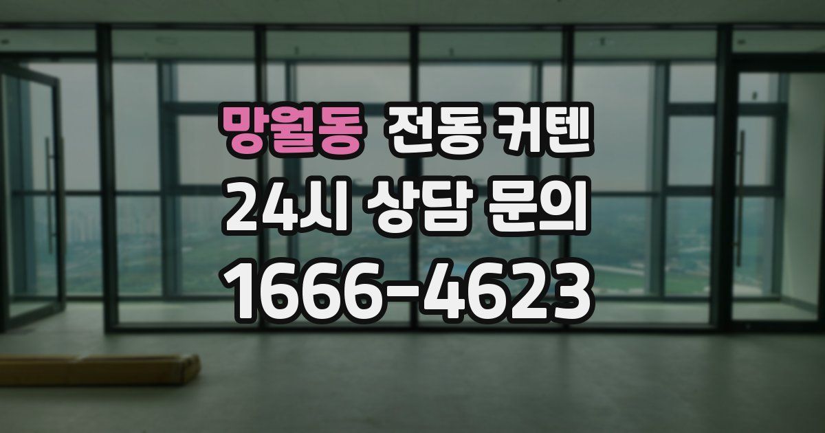 망월동 전동 커텐
