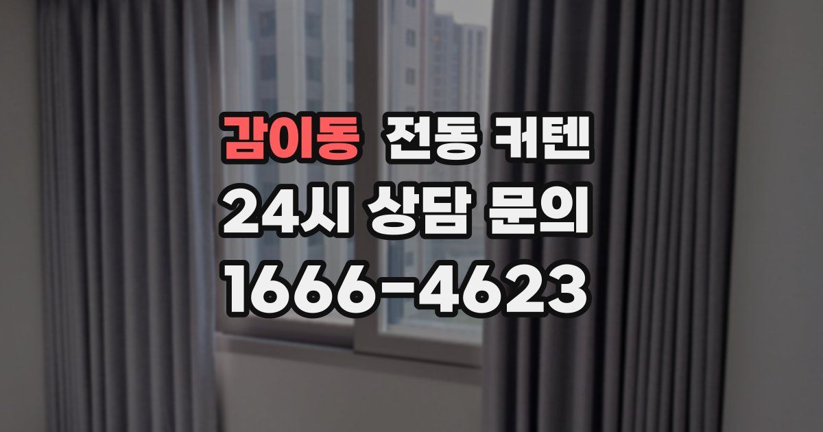 감이동 전동 커텐