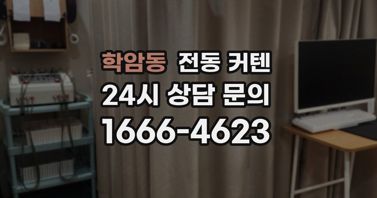 학암동 전동 커텐