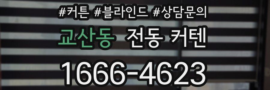 교산동 전동 커텐