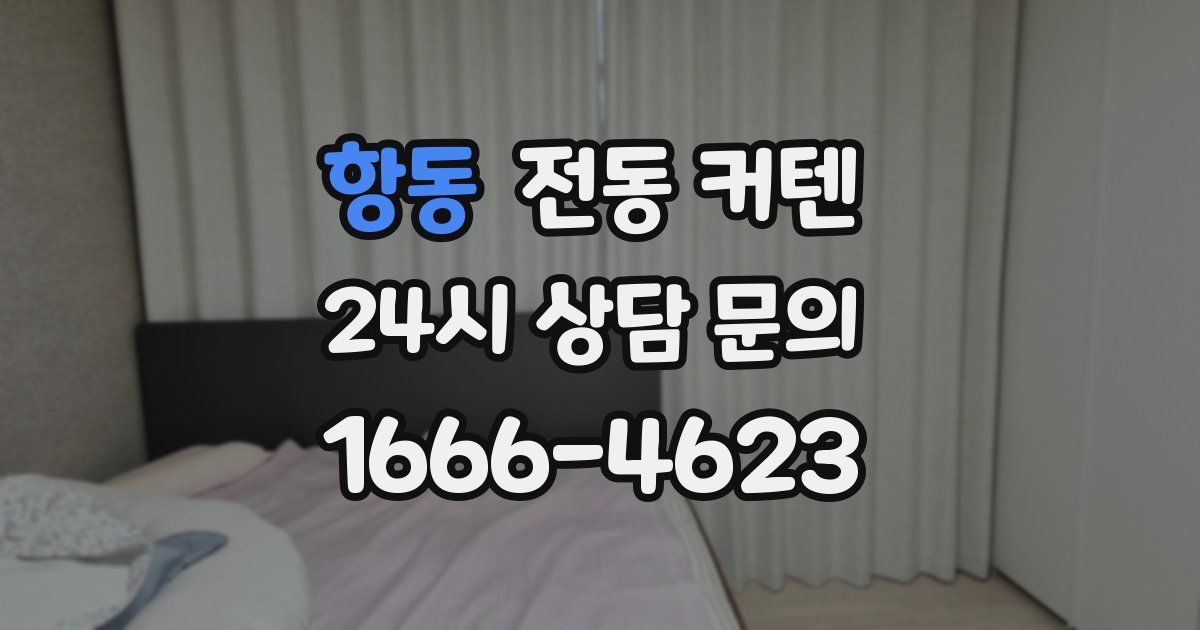 항동 전동 커텐