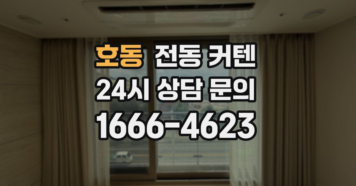 호동 전동 커텐