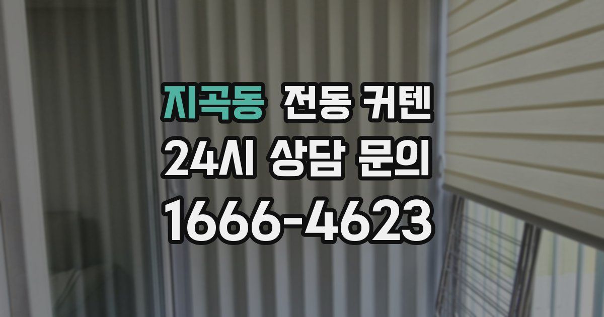 지곡동 전동 커텐