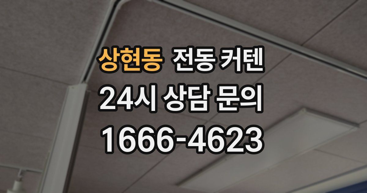 상현동 전동 커텐