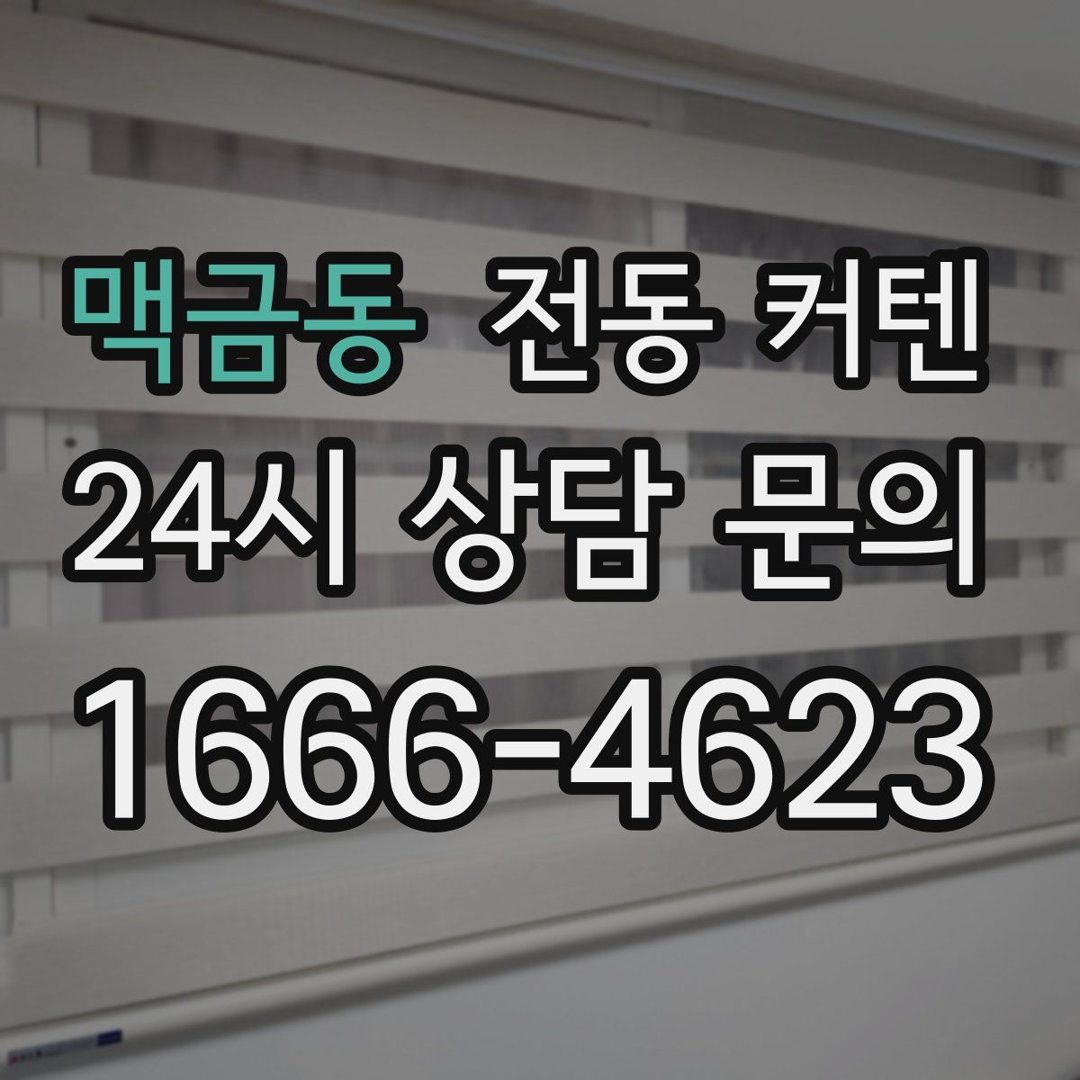 맥금동 전동 커텐