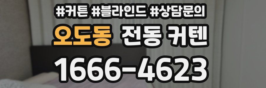 오도동 전동 커텐