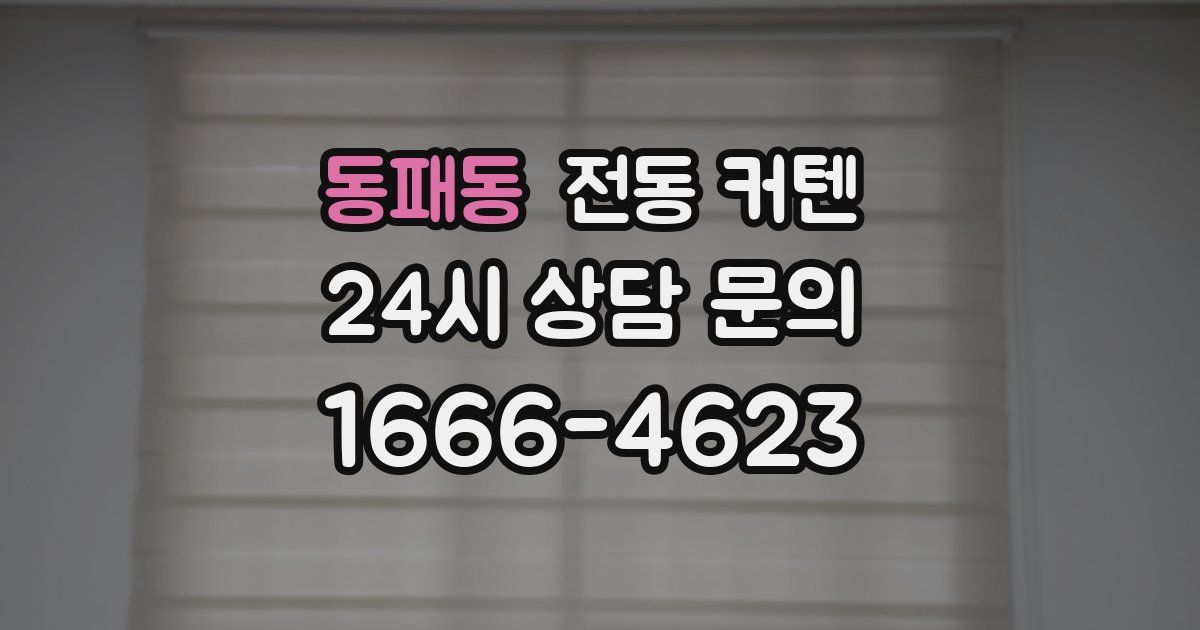 동패동 전동 커텐