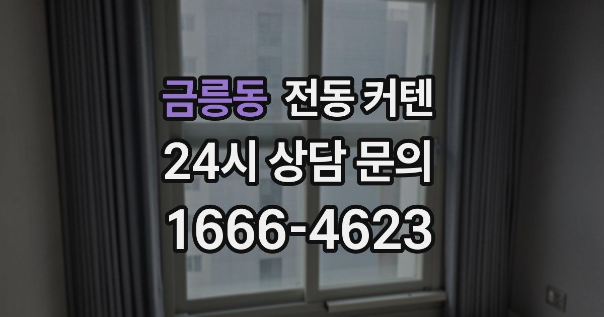 금릉동 전동 커텐