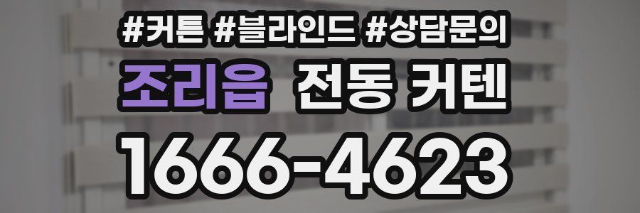 조리읍 전동 커텐