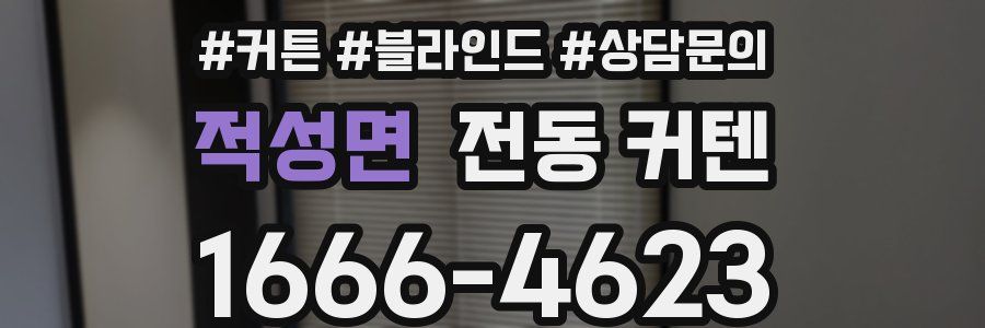 적성면 전동 커텐
