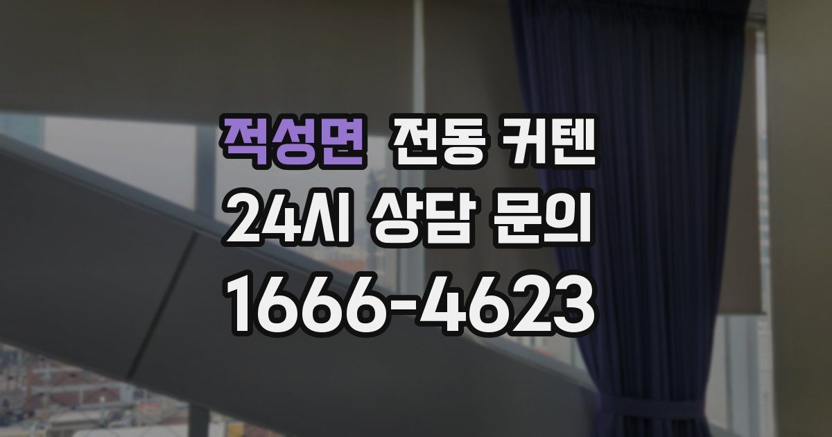 적성면 전동 커텐