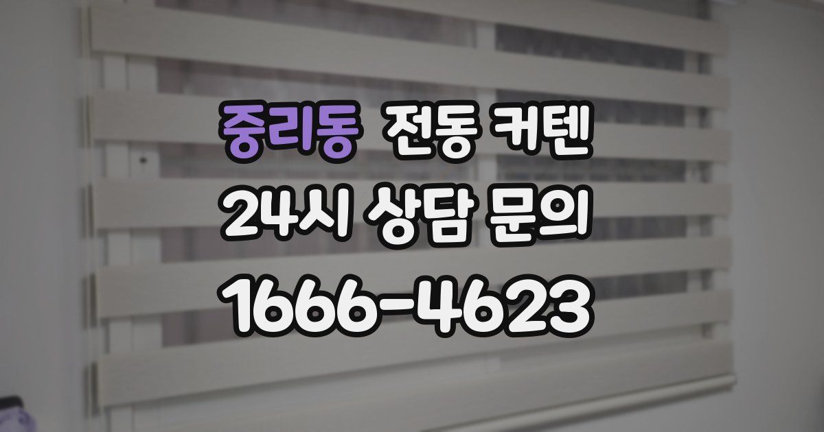 중리동 전동 커텐