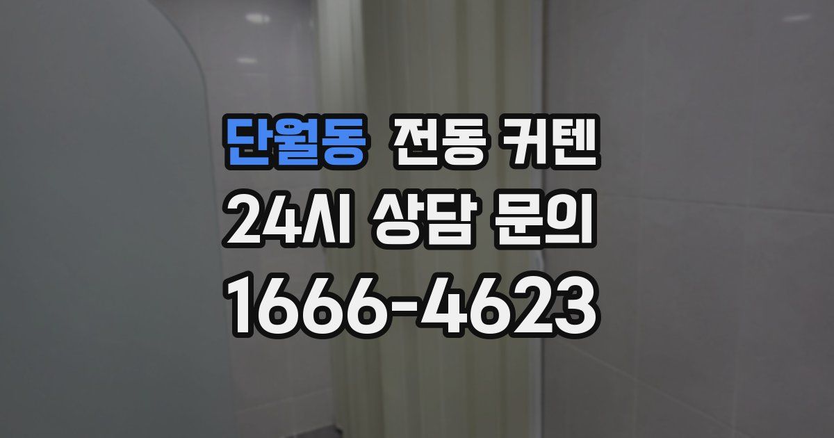 단월동 전동 커텐