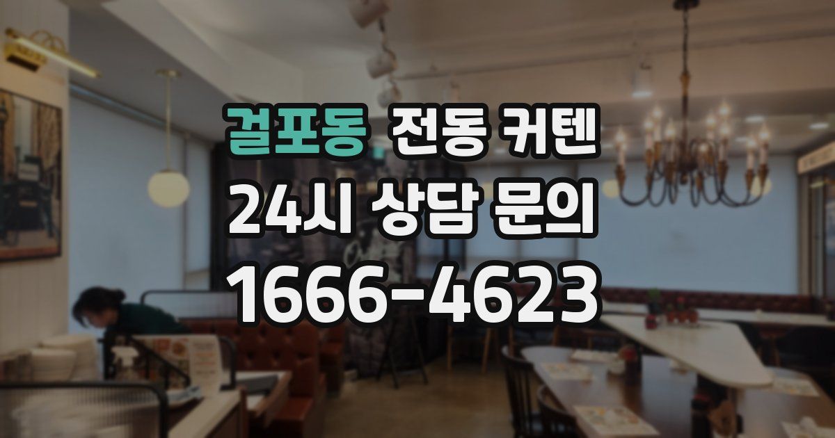 걸포동 전동 커텐