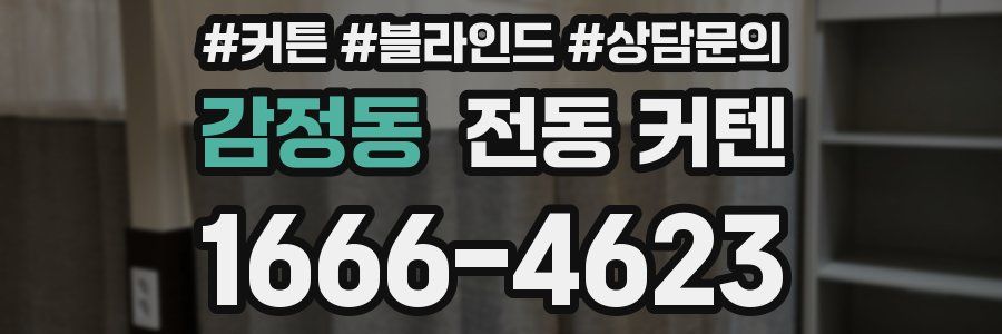 감정동 전동 커텐