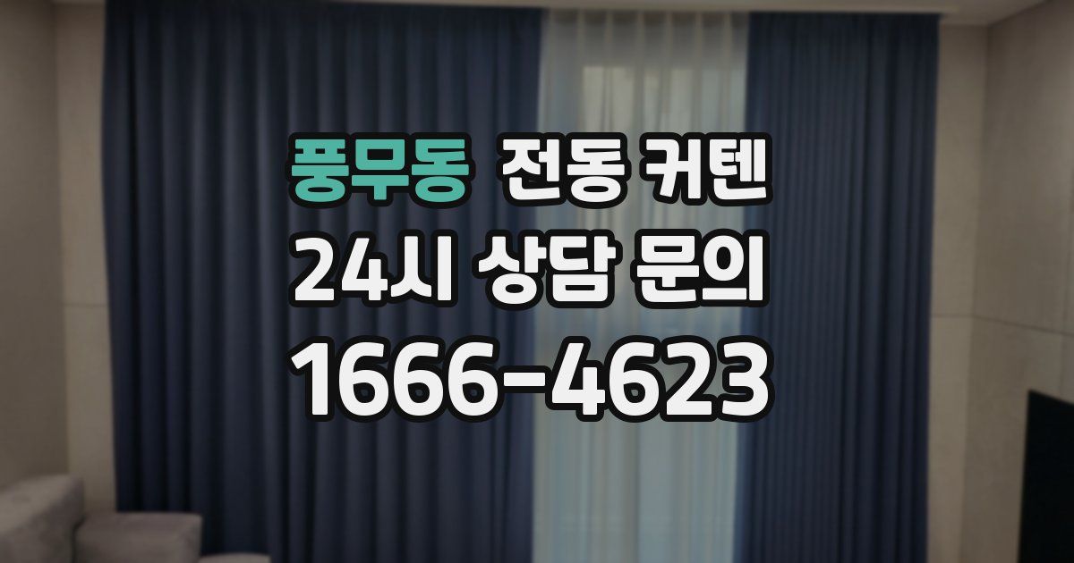 풍무동 전동 커텐