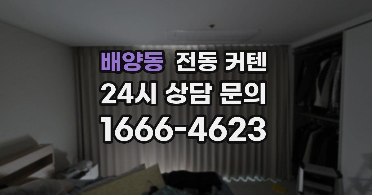 배양동 전동 커텐