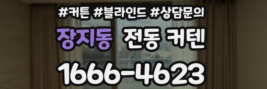 장지동 전동 커텐
