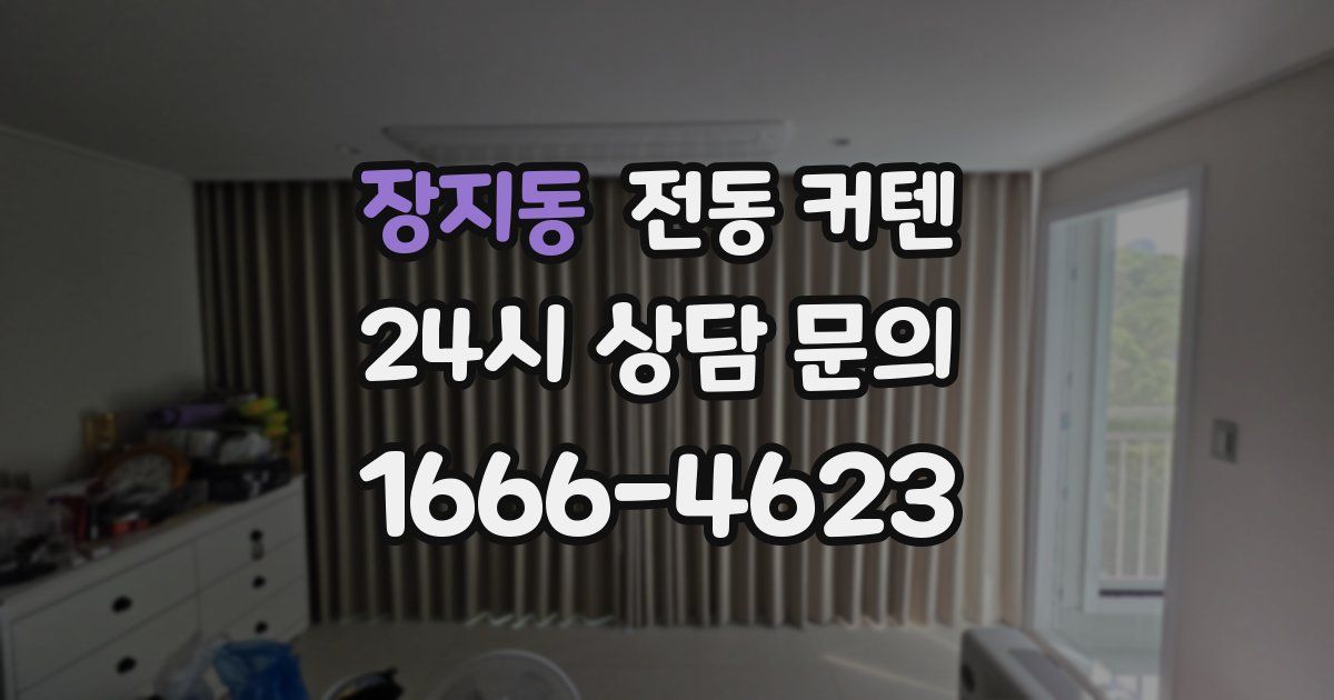장지동 전동 커텐