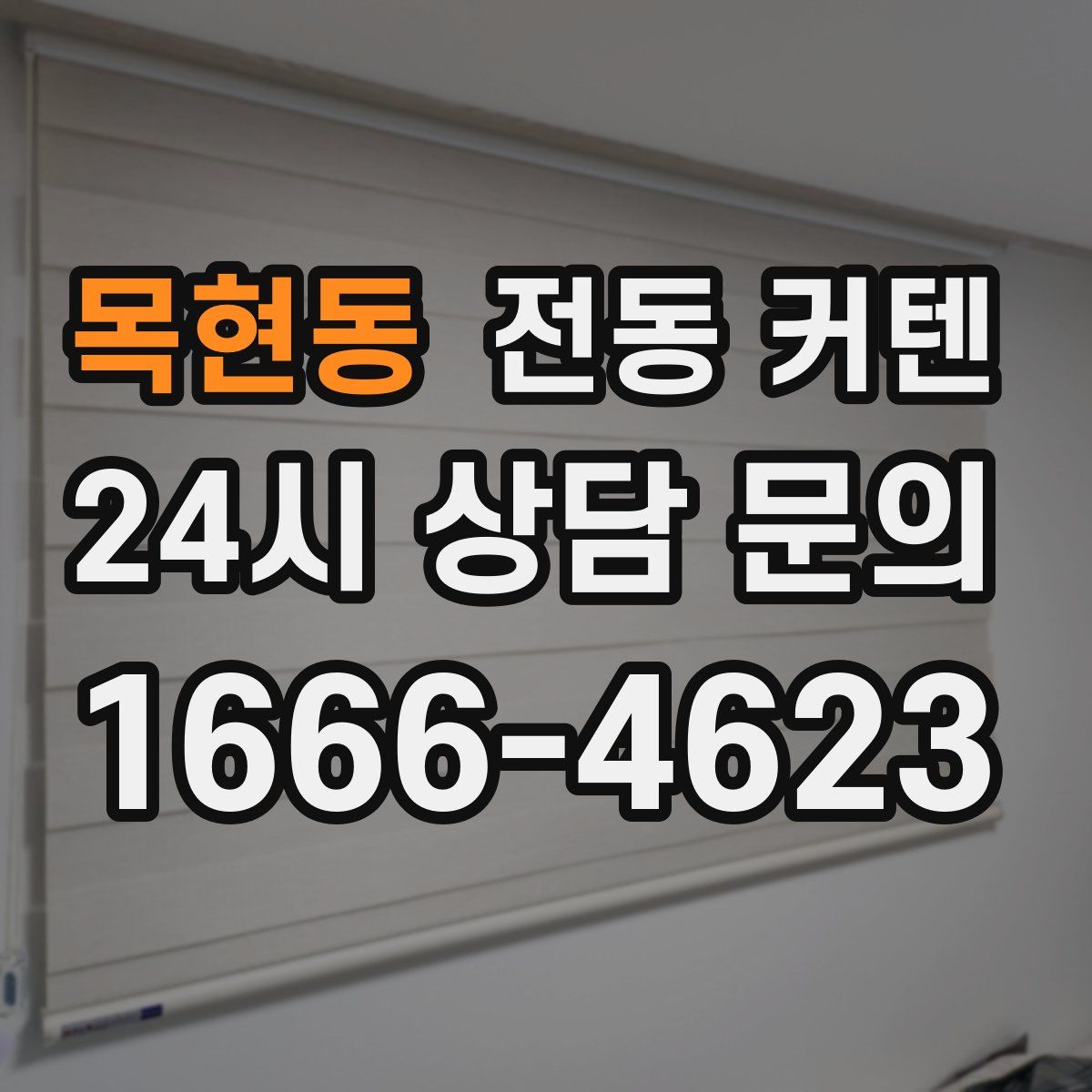 목현동 전동 커텐