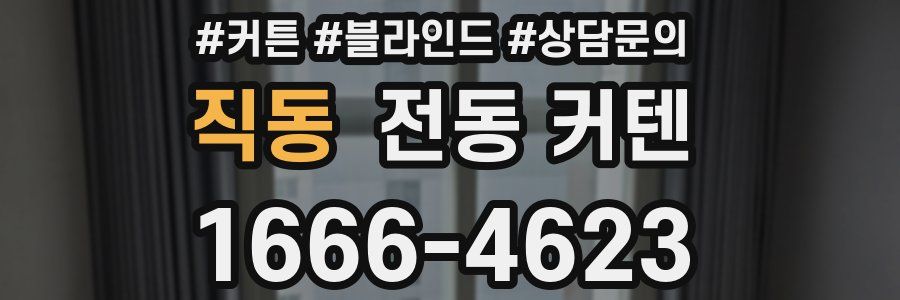 직동 전동 커텐