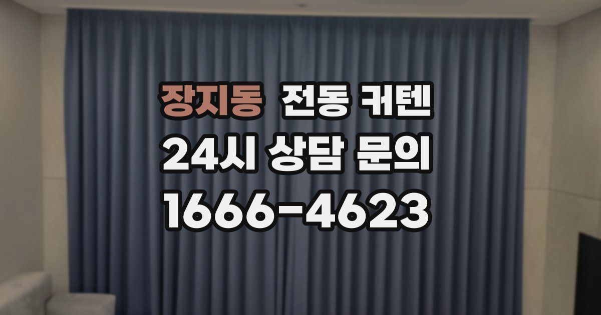장지동 전동 커텐