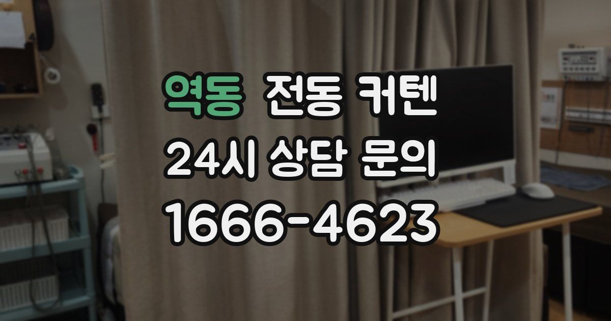 역동 전동 커텐