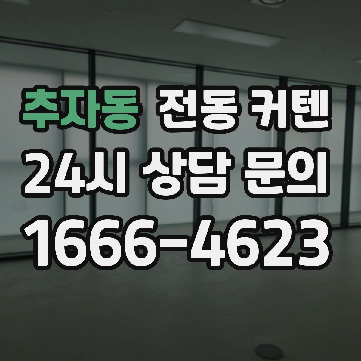 추자동 전동 커텐