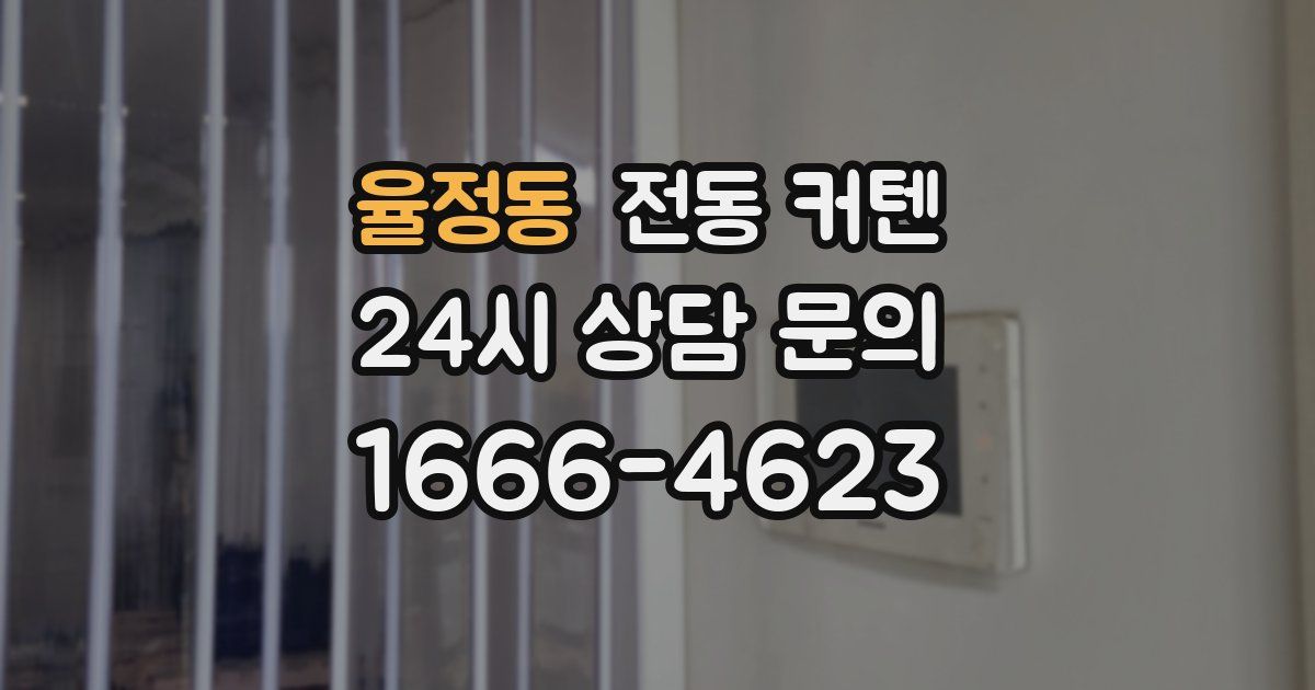 율정동 전동 커텐