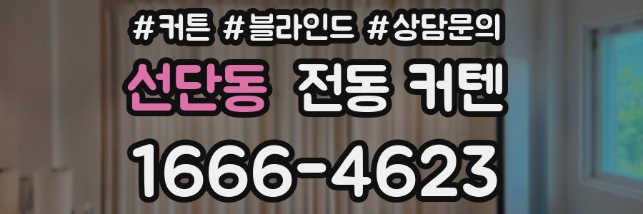 선단동 전동 커텐