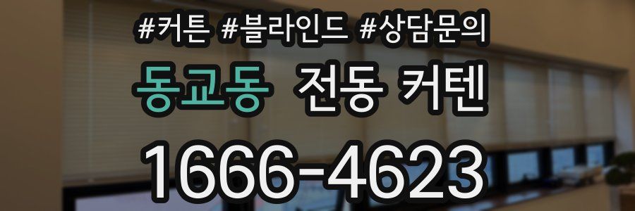 동교동 전동 커텐