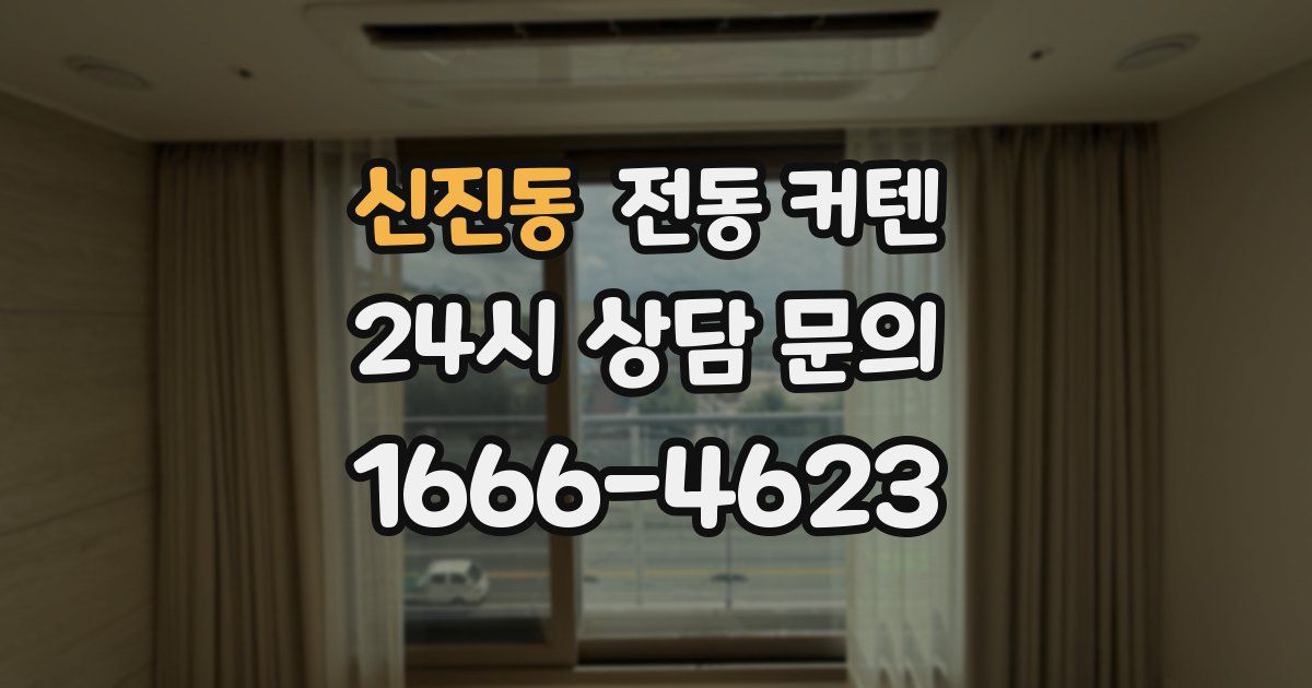 신진동 전동 커텐