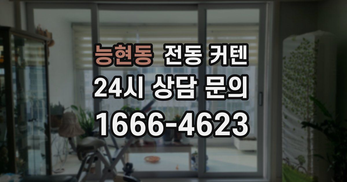 능현동 전동 커텐