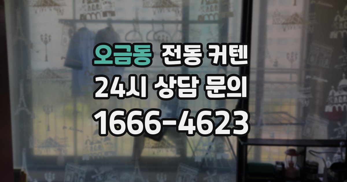 오금동 전동 커텐