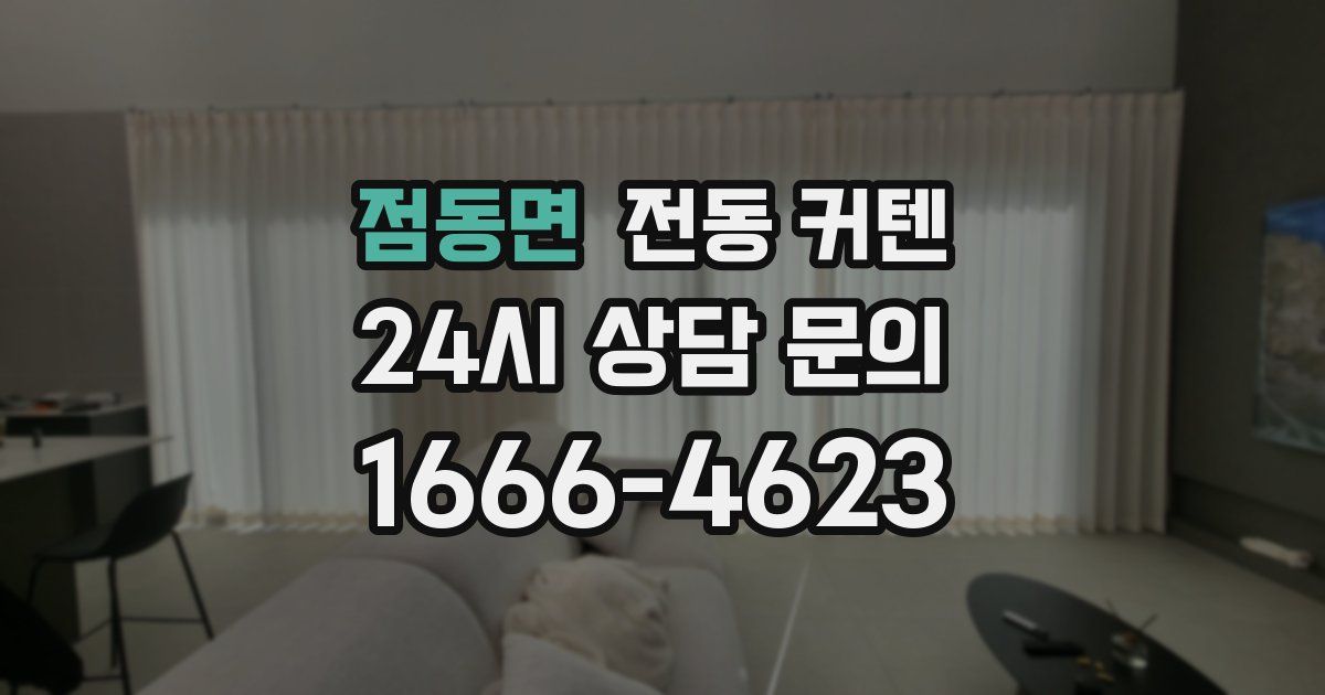 점동면 전동 커텐