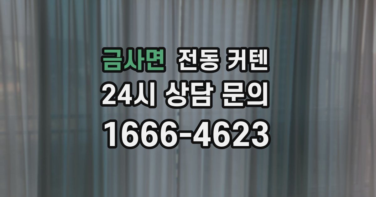 금사면 전동 커텐