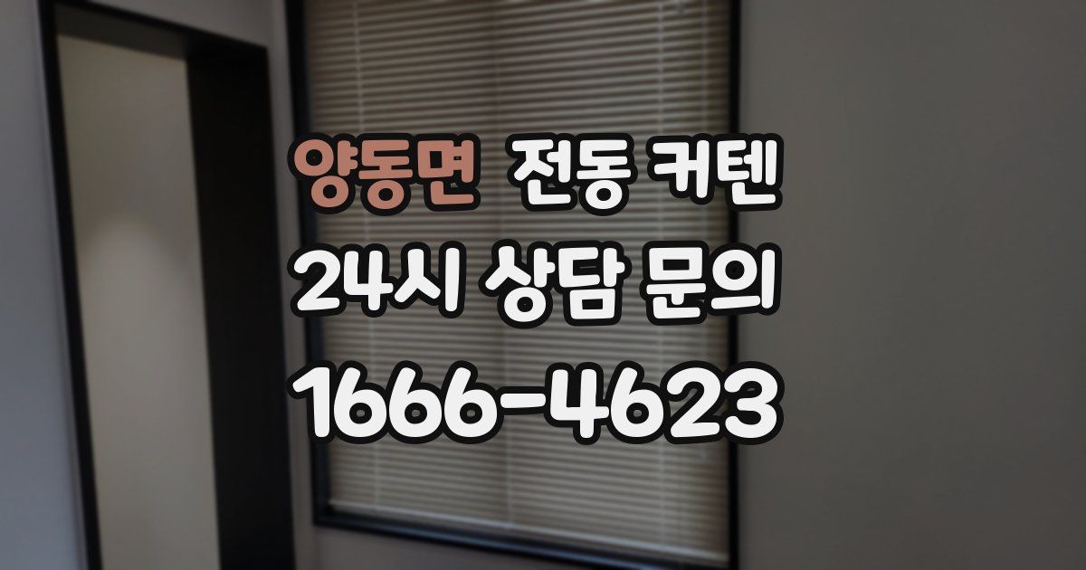 양동면 전동 커텐