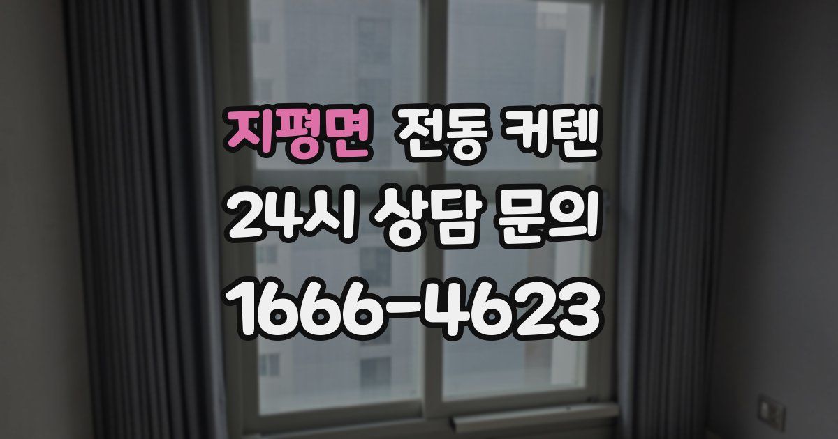 지평면 전동 커텐