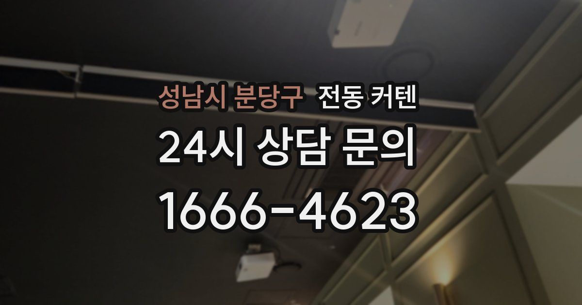 성남시 분당구 전동 커텐