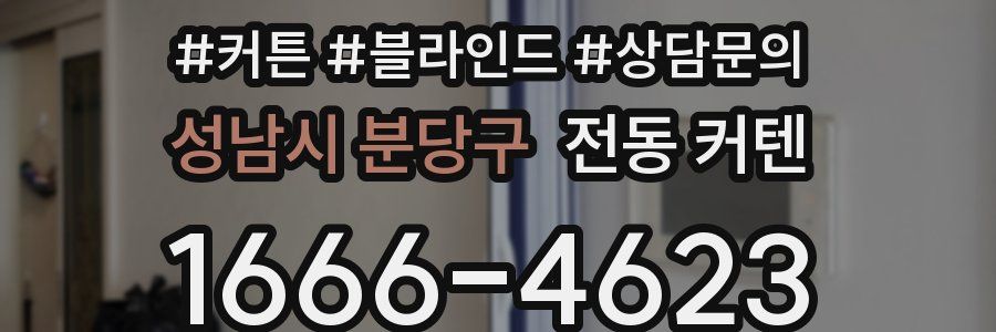 성남시 분당구 전동 커텐