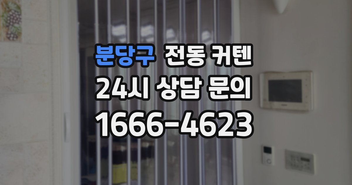 분당구 전동 커텐