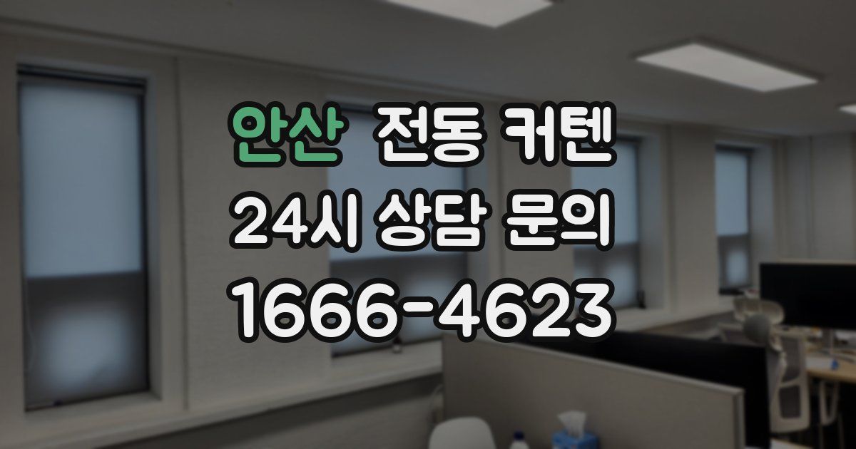 안산 전동 커텐