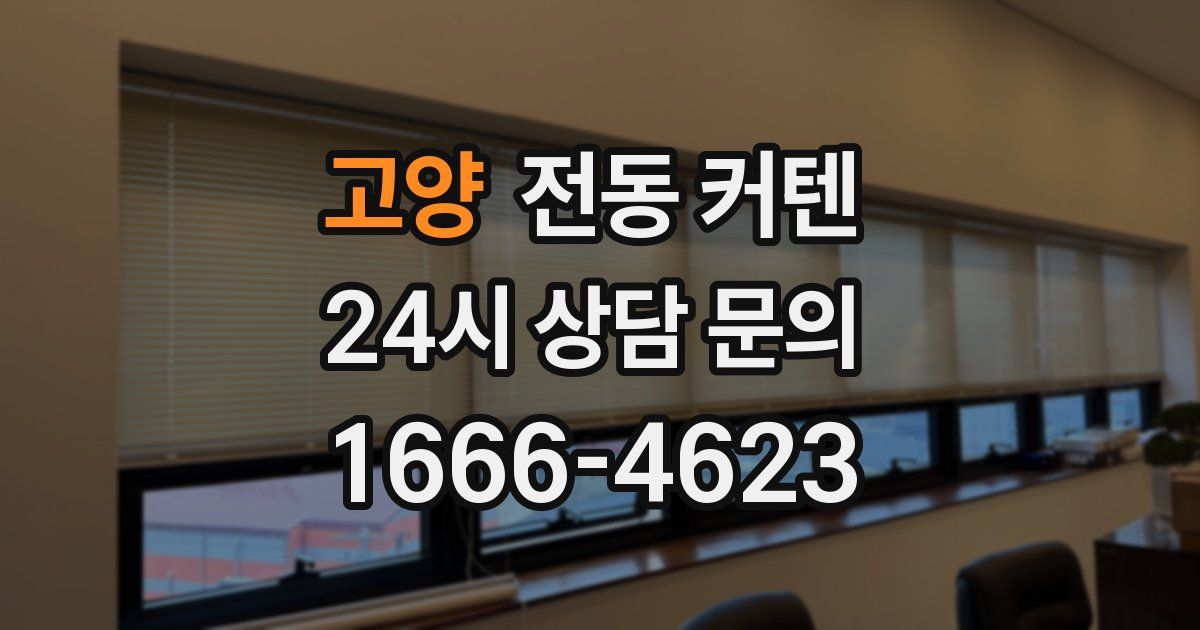 고양 전동 커텐